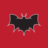 murciélago ala silueta icono y símbolo vector modelo ilustración
