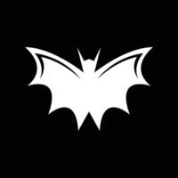 Bat wing silhouette icon and symbol vector template illustration