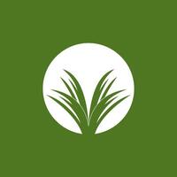 Nature grass icon and symbol vector template