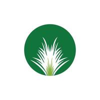 Nature grass icon and symbol vector template