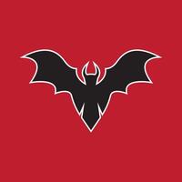 Bat wing silhouette icon and symbol vector template illustration