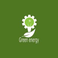 Clean Energy  Eco green leaf vector illustration