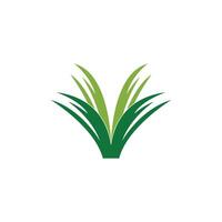 Nature grass icon and symbol vector template