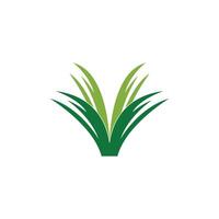 Nature grass icon and symbol vector template