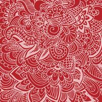 Red And White Paisley Pattern Background vector