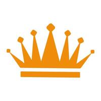 Yellow Crown Icon vector