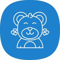 Love Line Curve Icon vector