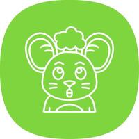 Exploding Line Curve Icon vector