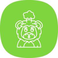 Exploding Line Curve Icon vector