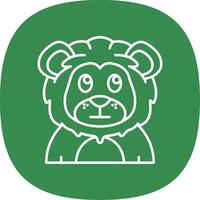 Rolling eyes Line Curve Icon vector