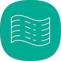 Haze Line Curve Icon vector
