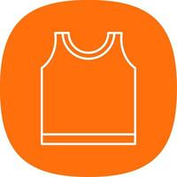 Top Line Curve Icon vector