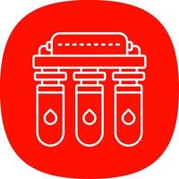 Water purifier Line Curve Icon vector