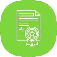 Agreement Line Curve Icon vector