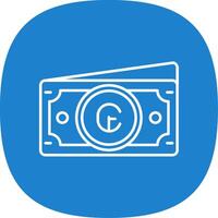 Cruzeiro Line Curve Icon vector