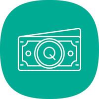 Quetzal Line Curve Icon vector