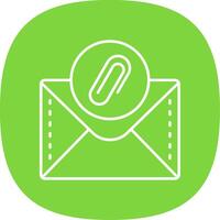 Clipper Line Curve Icon vector