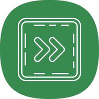 Chevron Line Curve Icon vector