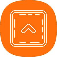 Chevron Line Curve Icon vector