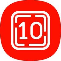 Ten Line Curve Icon vector