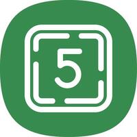 Five Line Curve Icon vector