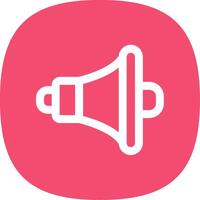 Speaker Line Curve Icon vector
