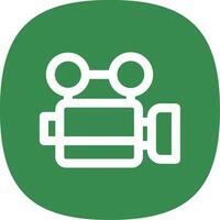 Video Line Curve Icon vector