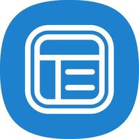 Layout Line Curve Icon vector