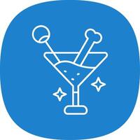 Drink Line Curve Icon vector