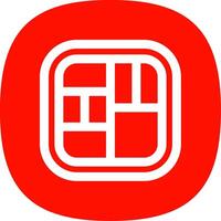 Layout Line Curve Icon vector