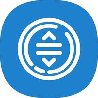 Drag Line Curve Icon vector