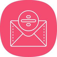 Divide Line Curve Icon vector