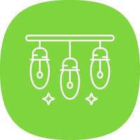 Lights Line Curve Icon vector