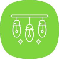 Lights Line Curve Icon vector