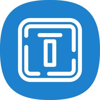 Top alignment Line Curve Icon vector