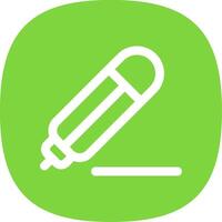 Pencil Line Curve Icon vector