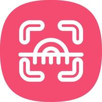 Scanner Line Curve Icon vector