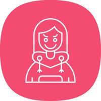 Envy Line Curve Icon vector