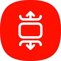 Carousel vertical Line Curve Icon vector