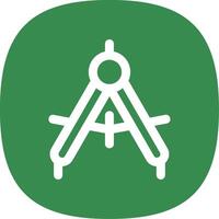 Drawing compass Line Curve Icon vector