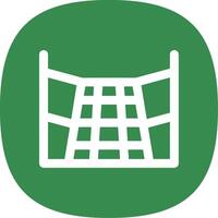 3d perspective grid Line Curve Icon vector
