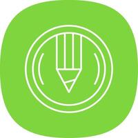 Compose Line Curve Icon vector
