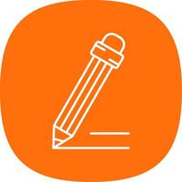 Pencil Line Curve Icon vector