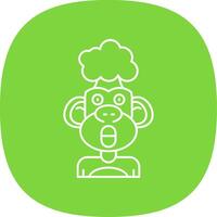 Exploding Line Curve Icon vector