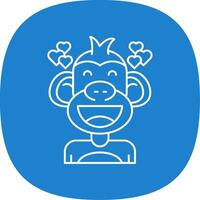 Love Line Curve Icon vector
