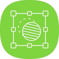 Mask Line Curve Icon vector