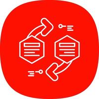 Infographic elements Line Curve Icon vector