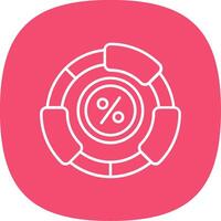 Ratio Line Curve Icon vector