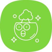 Exploding Line Curve Icon vector