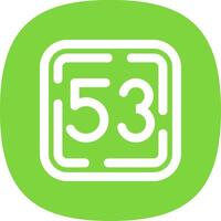 Fifty Three Line Curve Icon vector